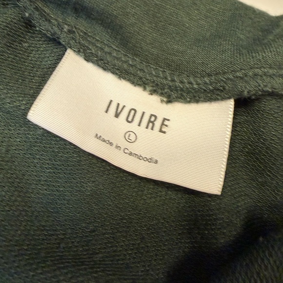 Green and White Colorblock Zip-Up Sweatshirt - Picture 2 of 4